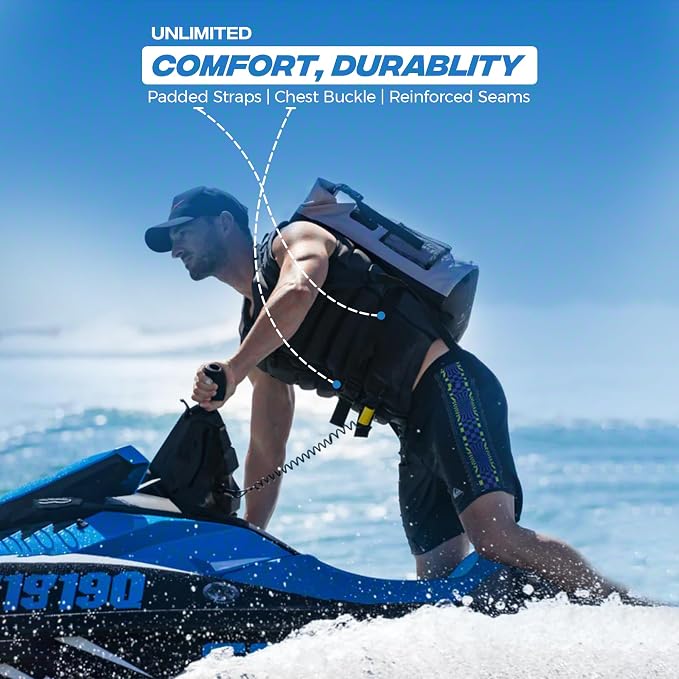 35L Waterproof Backpack Cooler Insulated dry bag - Leak Proof Floating Soft Cooler Bag, Cooler Backpack for Men, Travel, Kayaking, Boating, Beach, Fishing & Camping