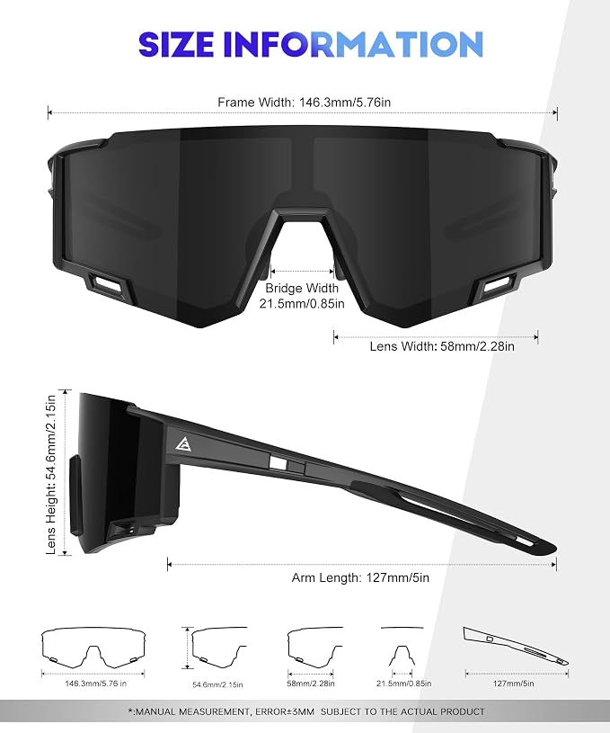 NSSIW Polarized Sunglasses-Men Sports Mens-Sunglasses: Sun Glasses Women Polarized UV400 Protection for Fishing Running Golf