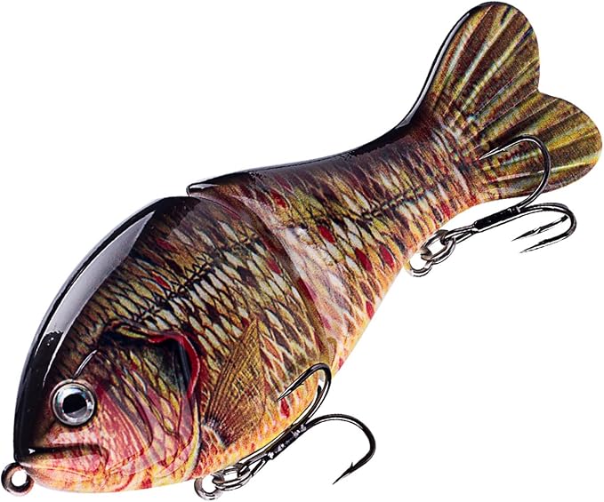 Glide Bait, Slow Sinking Swimbait, Topwater Hard Lures for Bass Catfish,Pike Perch, Freshwater or Saltwater