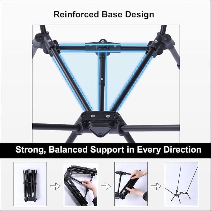 Wildhiker Portable Compact Folding Camping Chairs – Lightweight High Back with Pillow, Deep Recline, ArmPads, Side Pockets-for Motorcycle, RV, Backpacking, Travel, Festival – Black 2PCS