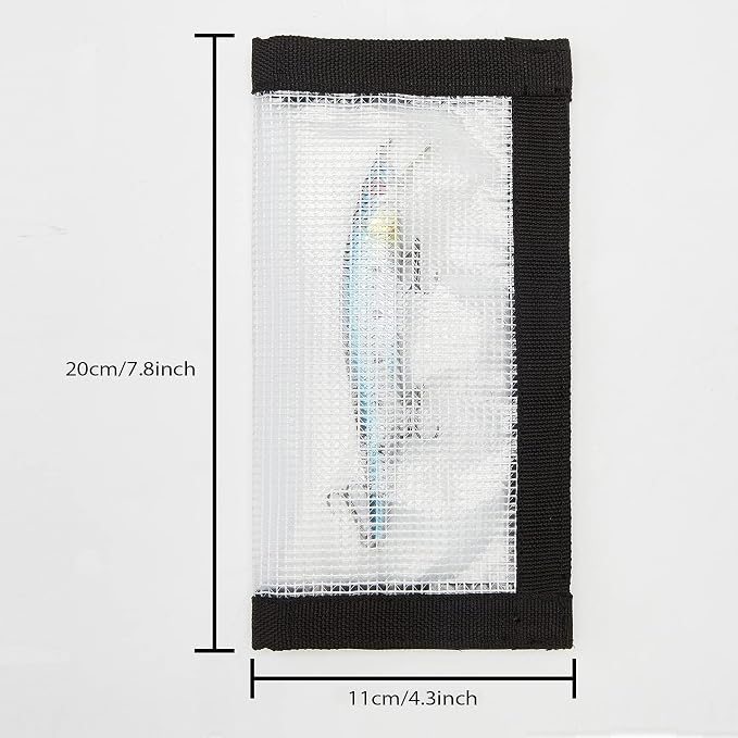 2-8 Pack Fishing Lure Wraps, Resistant Clear PVC Lure Covers for Rod Fabric Hook Protectors