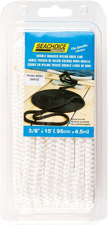 Seachoice Double-Braid Nylon Dock Line