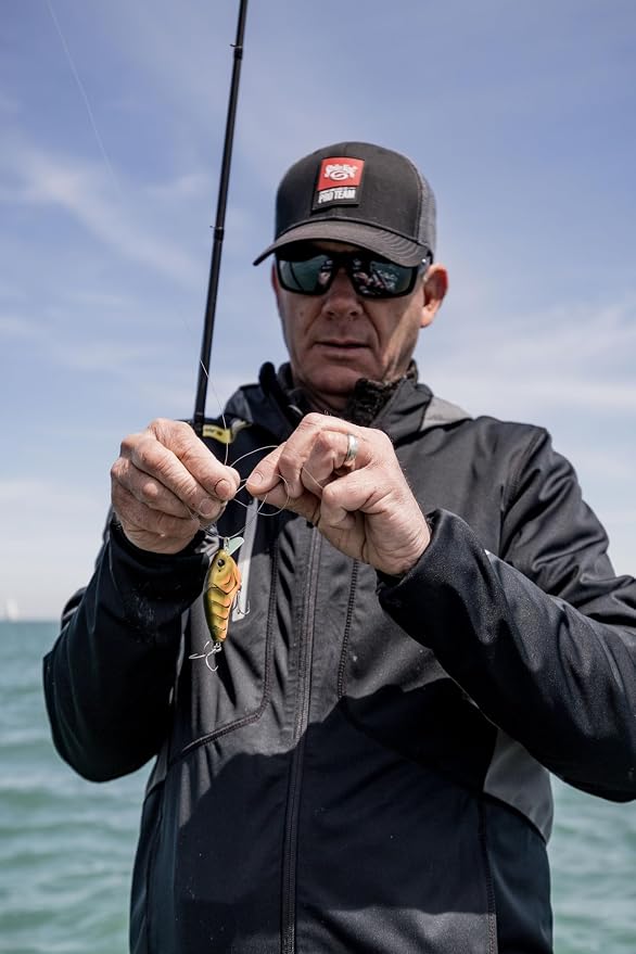 Strike King Hardliner Fishing Lure, Flat Sided Crankbait, Circuit Board Lip, Extra Tight Wobble, Size 4 Treble Hooks