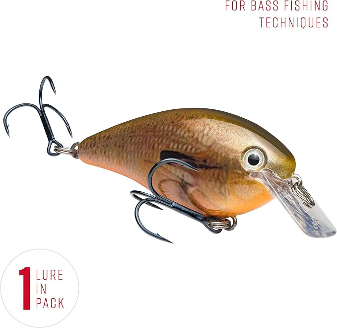 Strike King KVD 1.5 Hard Knock Fishing Lure, 3/8 oz, 3D Lifelike Eyes