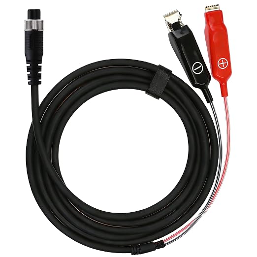 Power Cord Cable 10 FT (300 CM) Compatible for Daiwa Tanacom Seaborg Leobritz, Shimano Plays BeastMaster ForceMaster Electric Fishing Reels (Black (1 Pc))