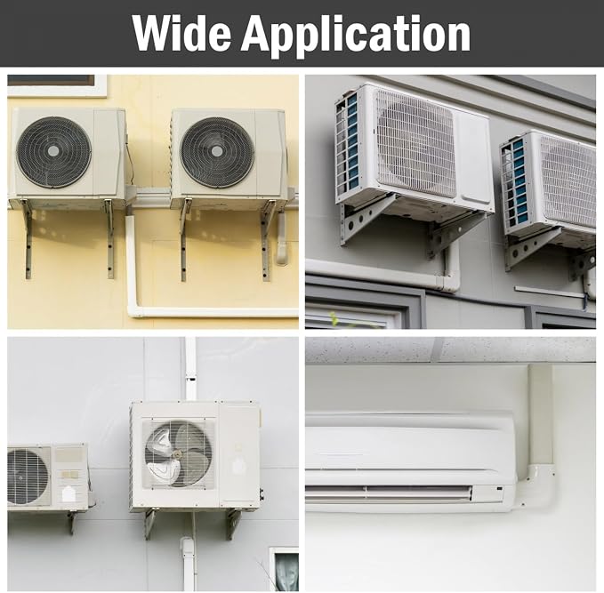 YoleShy 3" W 16Ft Mini Split Line Set Cover PVC Mini Split Cover Kit Easy Installation Decorative Line Set Kit for Heat Pump & Units Air Conditioners