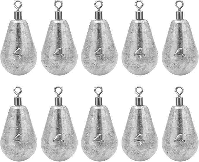 Long Casting Swivel Bell Sinkers Fishing Weights Drop Shot Weights with Swivels Fishing Lead Sinker 1/2oz 3/4oz 1oz 2oz 3oz