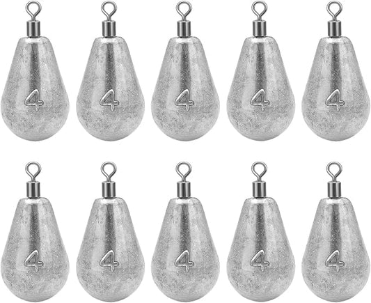 Long Casting Swivel Bell Sinkers Fishing Weights Drop Shot Weights with Swivels Fishing Lead Sinker 1/2oz 3/4oz 1oz 2oz 3oz