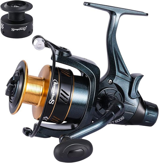 Sougayilang Carp Fishing Reel 13+1 Stainless Steel BB Bait Feeder Spinning Reel for Freshwater and Saltwater