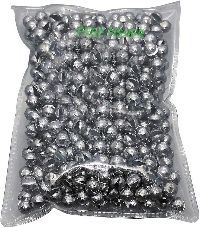 Removable Split-Shot,500Pcs Lead Sinking Split Shots Fishing Sinkers,Fishing Weights Sinkers