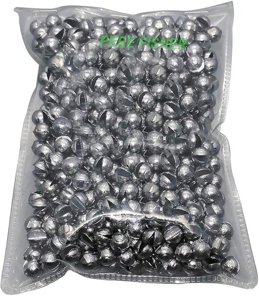 Removable Split-Shot,500Pcs Lead Sinking Split Shots Fishing Sinkers,Fishing Weights Sinkers