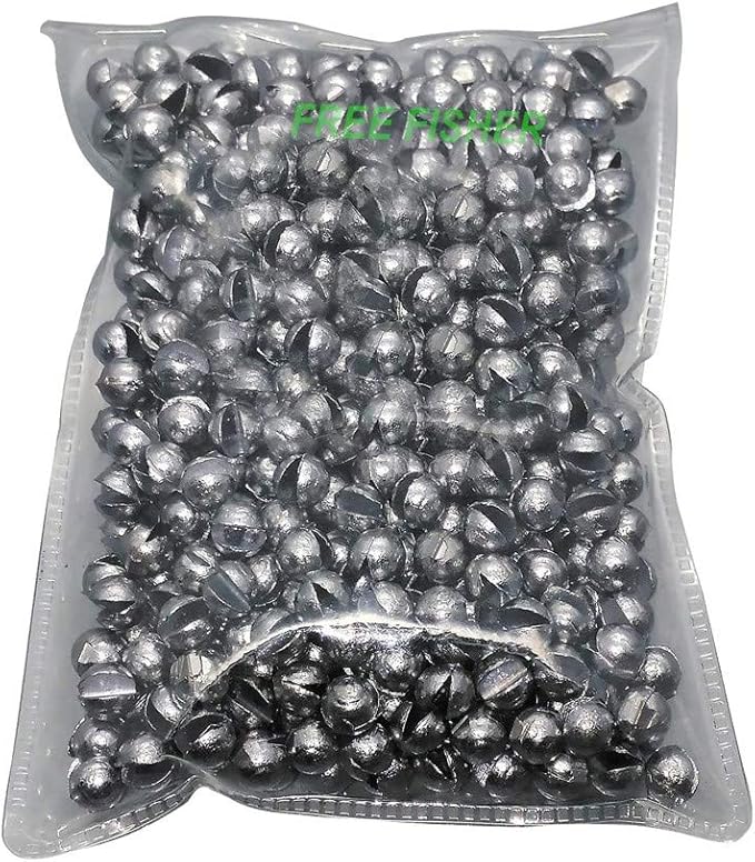 Removable Split-Shot,500Pcs Lead Sinking Split Shots Fishing Sinkers,Fishing Weights Sinkers