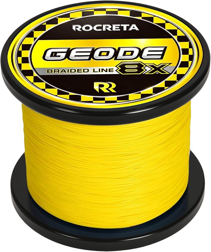 Geode Braided Fishing Line, 10-200 lb, 8 Strands, 300yds/500yds/1000yds, Colored Braid Superline