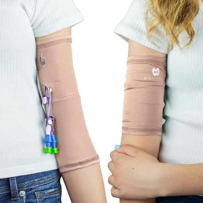 Mighty Well PICCPerfect PICC Line Cover: Soft Touch Double Layer PICC Line Arm Cover | Solid Blush, X-Large