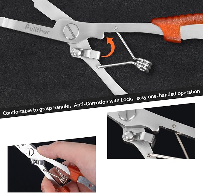 Stainless Steel Fishing Pliers,Needle Nose Pliers Fishing,Fishing Gear Hook Remover with Lanyard,Multitool for Saltwater
