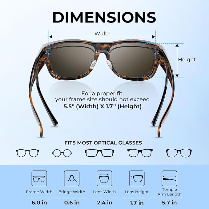 KastKing Chariton Fit-Over Polarized Wrap Around Over Sunglasses for Men and Women, Ideal for Driving Fishing Cycling Running