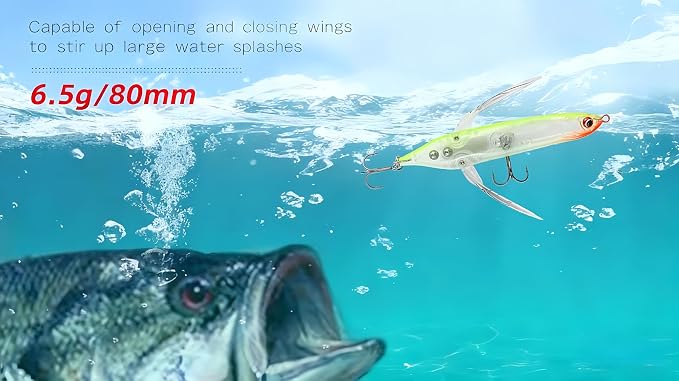 opwater Crawler Walks On Water Dragonfly Big Bass Blow Ups Great Fishing Gift Great for Freshwater Fishing