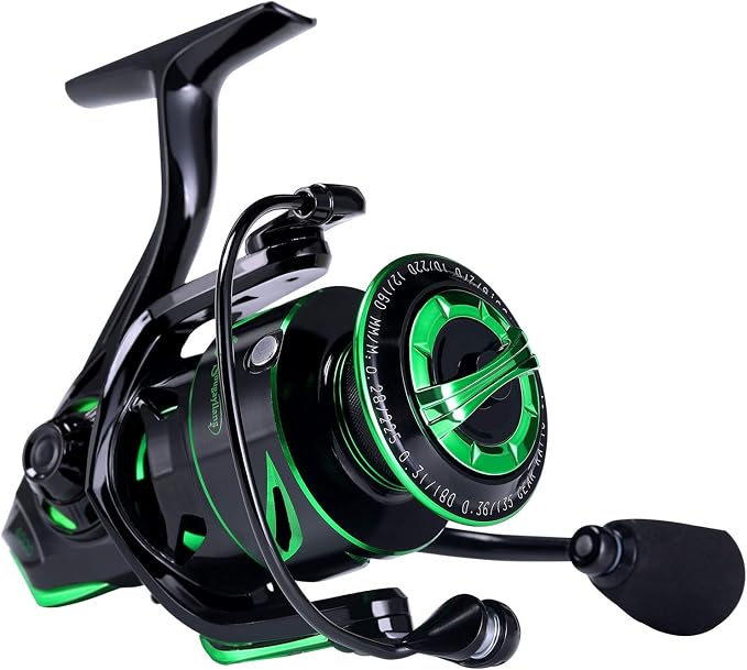 Sougayilang Fishing reels Light Weight Saltwater Spinning Reel - 39.5 LB Carbon Fiber Drag,12+1 BB Ultra Smooth All Aluminum Inshore Reel