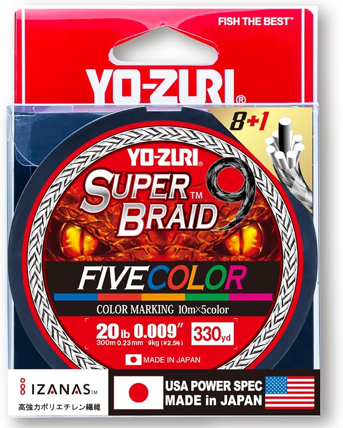 YO-Zuri SUPERBRAID 9 - Floating Braided Fishing LINE