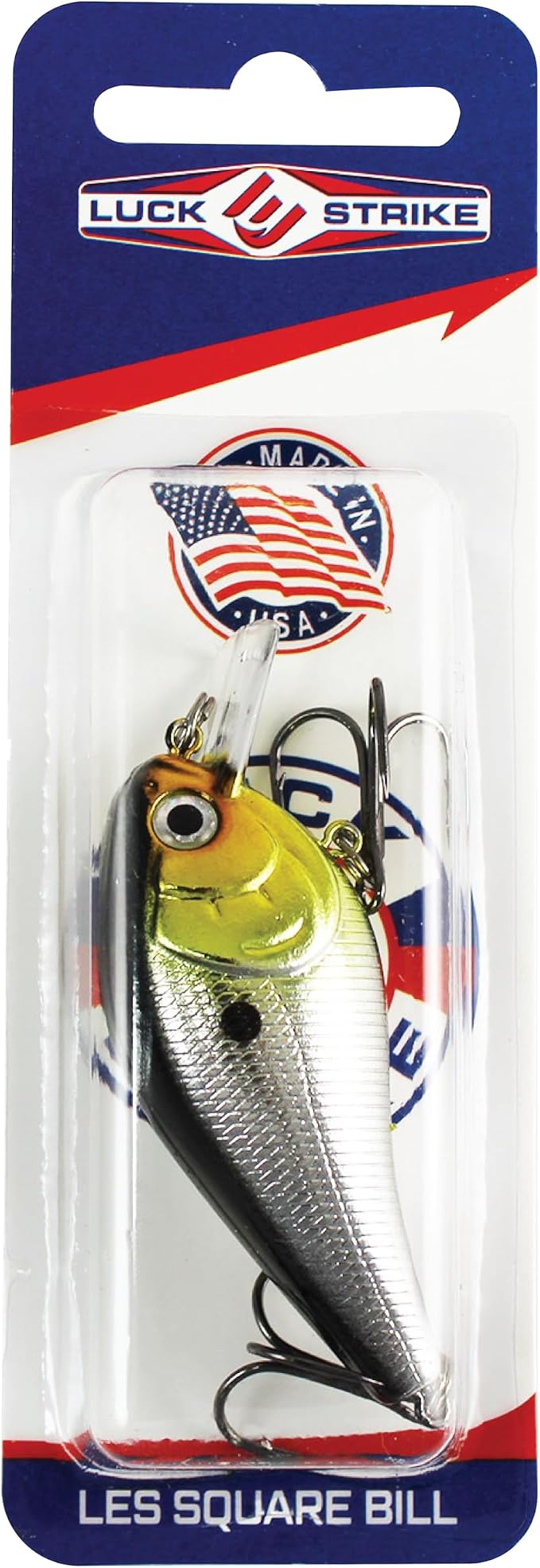 Luck E Strike 2 Inch Square Bill Crankbait, Made in The USA