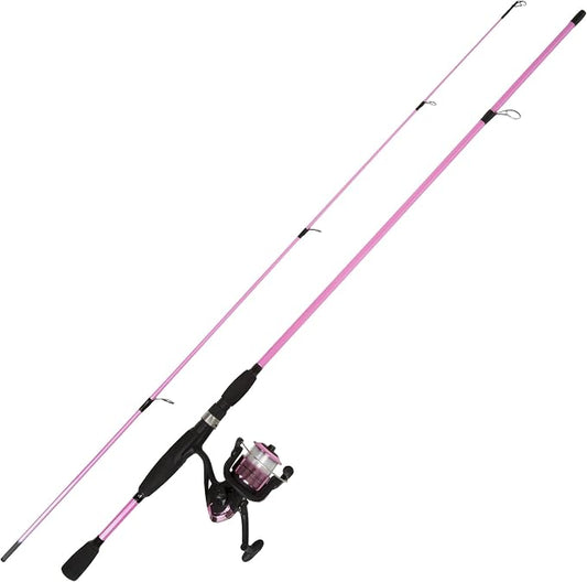 Fiberglass Fishing Pole - Strike Series 78-Inch Collapsible Rod and Spinning Reel Combo, EVA Handle, Pre-Spooled Reel, Fishing Gear for Catching Walleye, Bass, Trout, and More by Wakeman