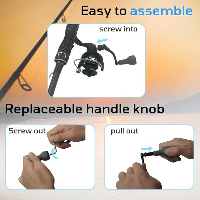 63mm Fishing Spinning Reel Handle Replacement for Shimano Stradic FL/FM Stella Vanford