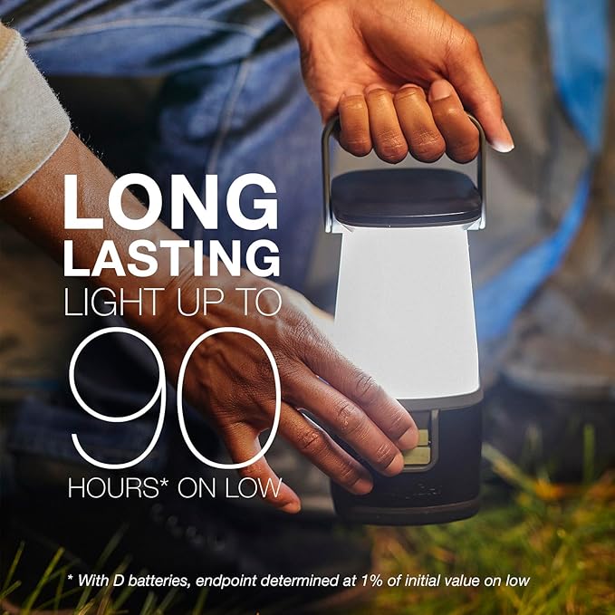 ENERGIZER WeatheReady LED Camping Lantern PRO-360, IPX4 Water Resistant Tent Light, Ultra Bright Battery Powered Lanterns for Camping, Outdoors, Emergency Power Outage (Pack of 4)