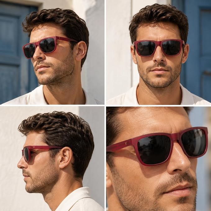 Polarized Sunglasses for Men & Women, Lightweight Driving Sunglasses for Fishing, Golf, Sports, UV400 Protection