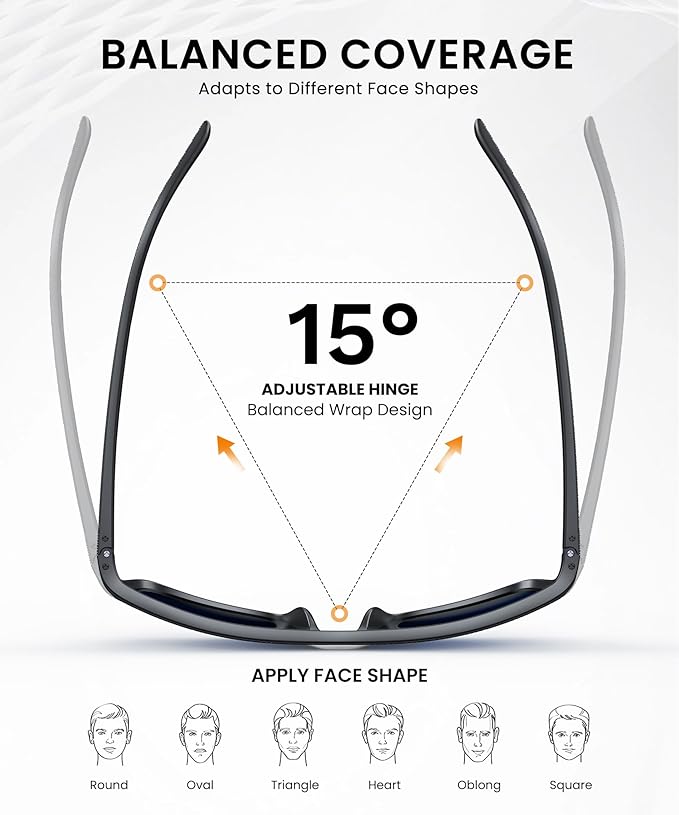 Sunglasses-Men Polarized Mens Sunglasses: Classic Women Sun Glasses UV Protection for Fishing