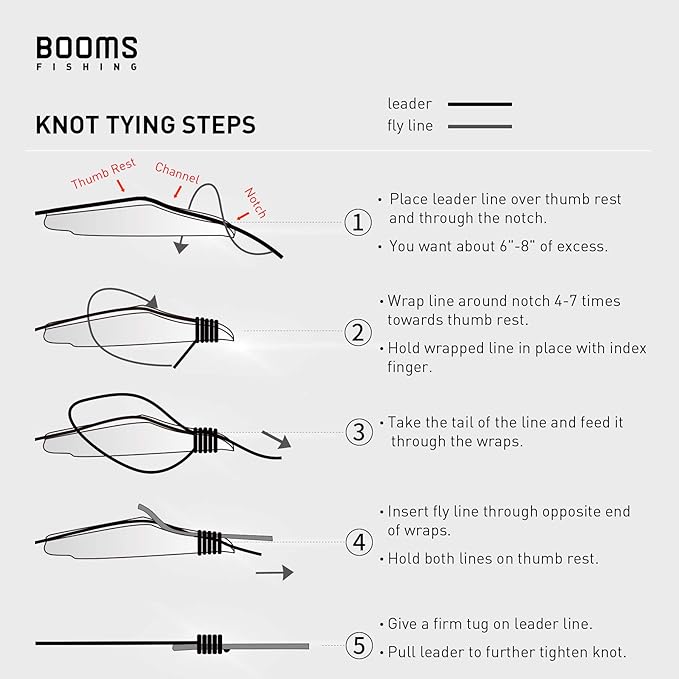 Booms Fishing FC2 Fishing Knot Tying Tool, Fly Fishing Line Cutter, Fishing Clippers with Retractor