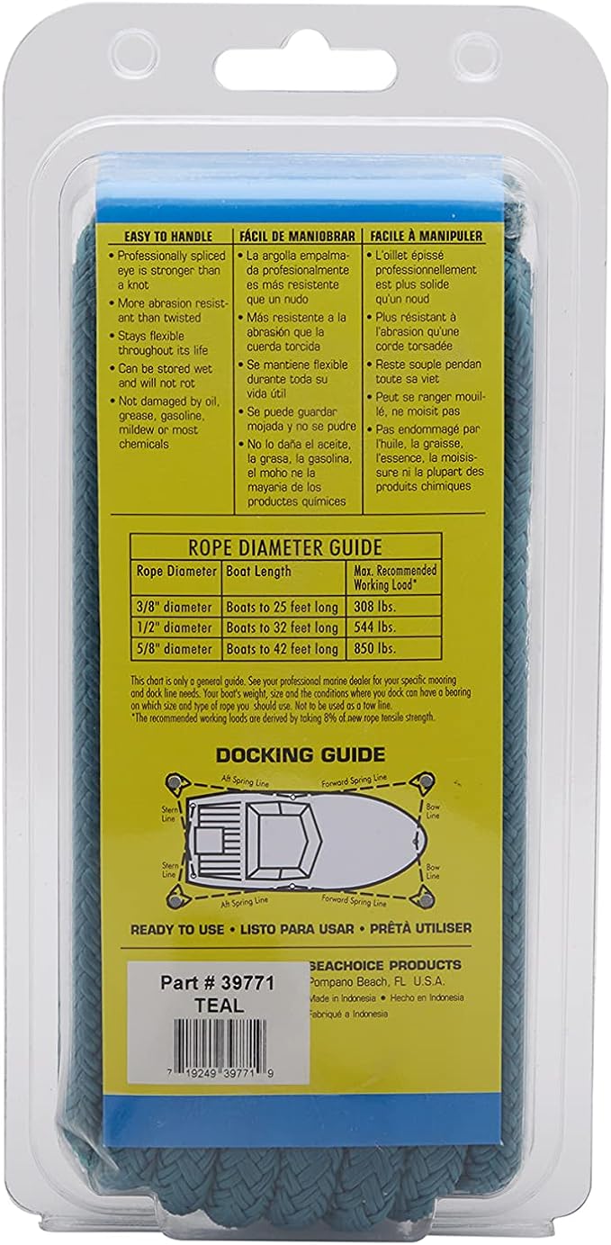 Seachoice Double-Braid Nylon Dock Line