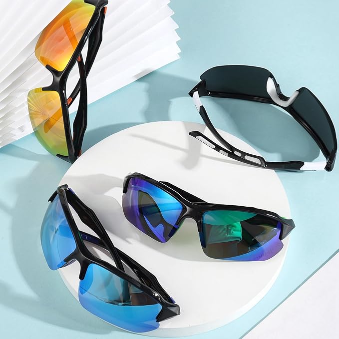 4/5Pack Polarized Sports Sunglasses for Men Women Baseball Cycling Running Fishing UV Protection Sun Glasses