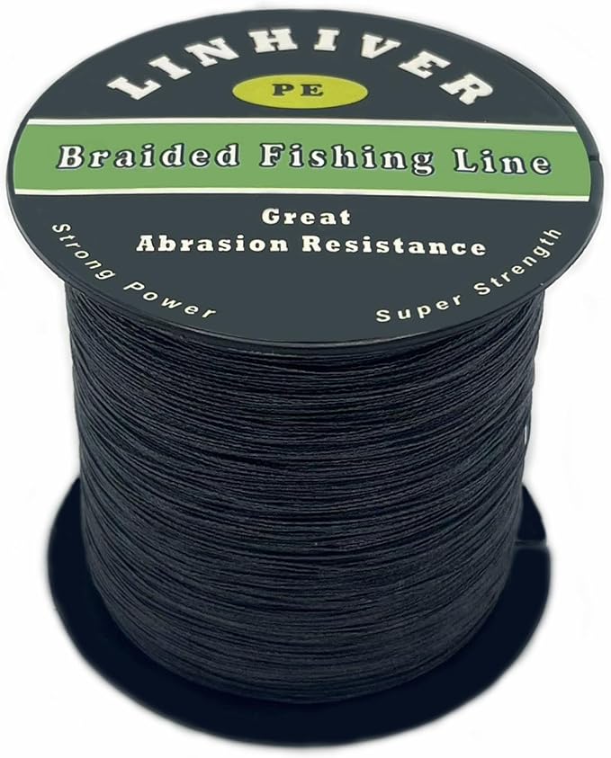 Braided Fishing Line, Strong Power, Great Abrasion Resistance, Thin Diameter, No Stretch, Low Memory and High Sensitivity(164/328/547/1093Yds) 10/15/20/30/40/50/60/70/80/100LB,4/8 Strands