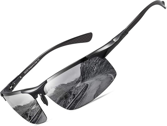 DUCO Polarized Sunglasses Mens Ultralight Carbon Fiber Sun Glasses for Men Driving Sports Fishing UV400 Protection DC8277
