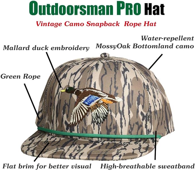 EDTREK Elite Youth Country Hat for Big Kids - Boys Snapback Hat with Flat Brim