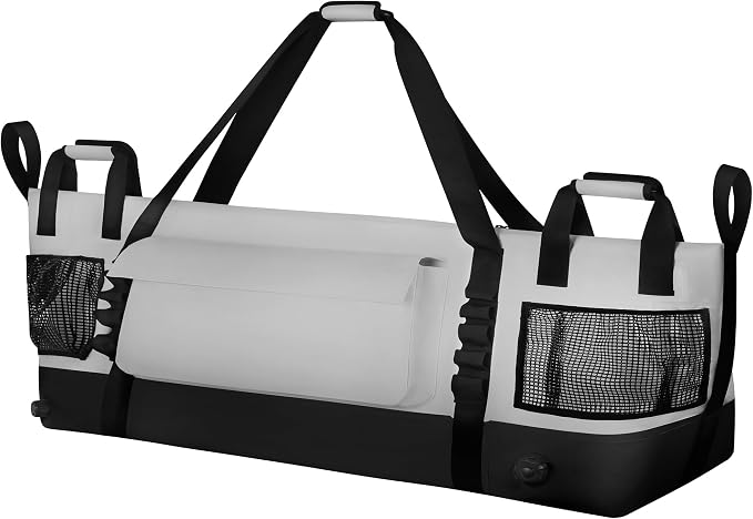 MORXPLOR Insulated Fish Cooler Kill Bag with Flat Bottom-25x17.5 40x16 60x20Inches Waterproof Fishing tackle Kill Cooler Bag
