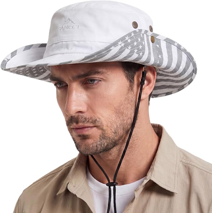 TOP-EX UVCoolix™ Cooling Touch Breathable UPF50+ Waterproof Wide Brim UV Protection Sun Hats Big Head XL XXL