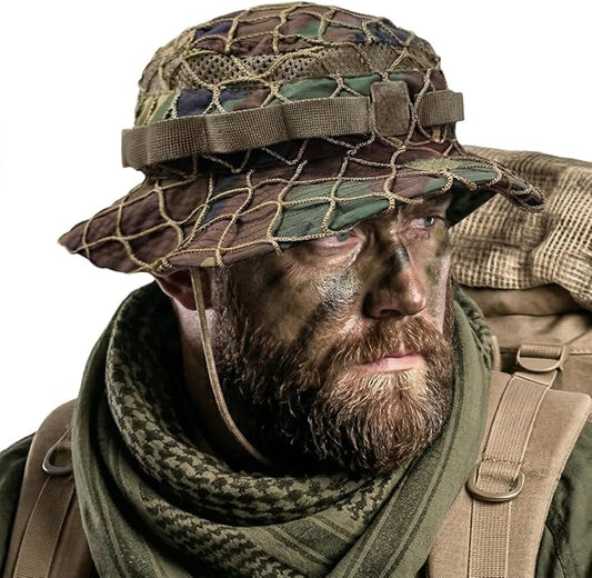 CQR Men's Tactical Boonie Hat, Breathable Packable Sun Hat for Hunting, Hiking, Fishing, Shooting, and Outdoor Activities