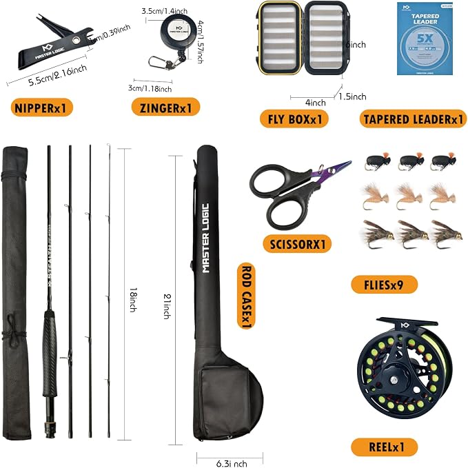 Stealth Fly Fishing Rod Combo Starter Kit