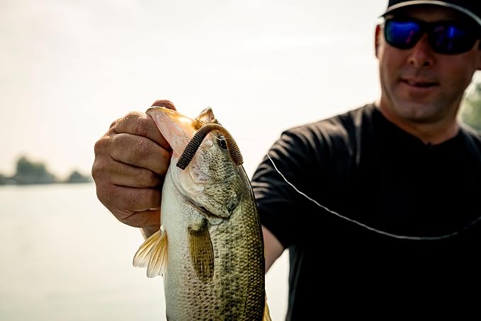 6th Sense – Bounce Worm Bass Fishing Lure Soft Plastic Worm for Wacky Neko Drop Shot Texas Rig