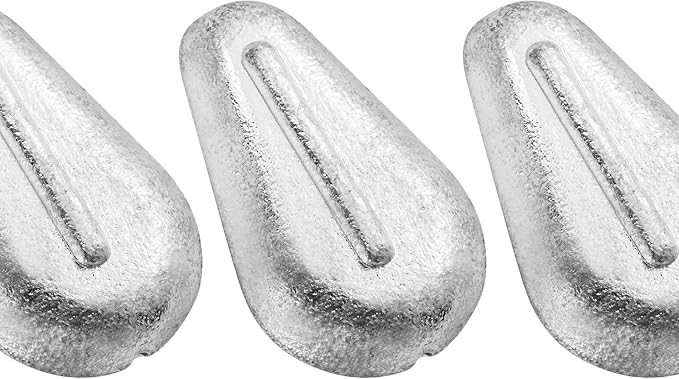 Dr.Fish 5 Pack No Roll Sinker Lead Fishing Weights Freshwater Catfish Sinkers Flat Coin Disc Weights Bank River Surf Fishing Saltwater