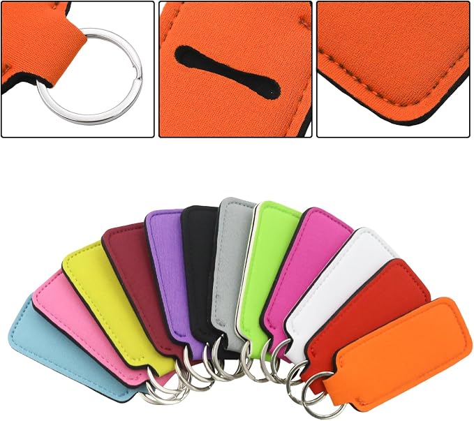 Lipstick Holder Keychain Bulk, Cute Pocket Lip Balm Holder, Chapstick Key Chain Sleeve