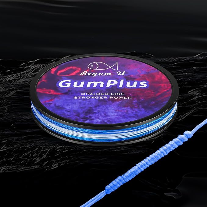 GumMAX 545/1093/1640yds 5-100LB 8X Braided Fishing Line Abrasion Resistant Superline Zero Stretch & Smaller Diameter Confuse & Never Fade in Saltwater and Freshwater