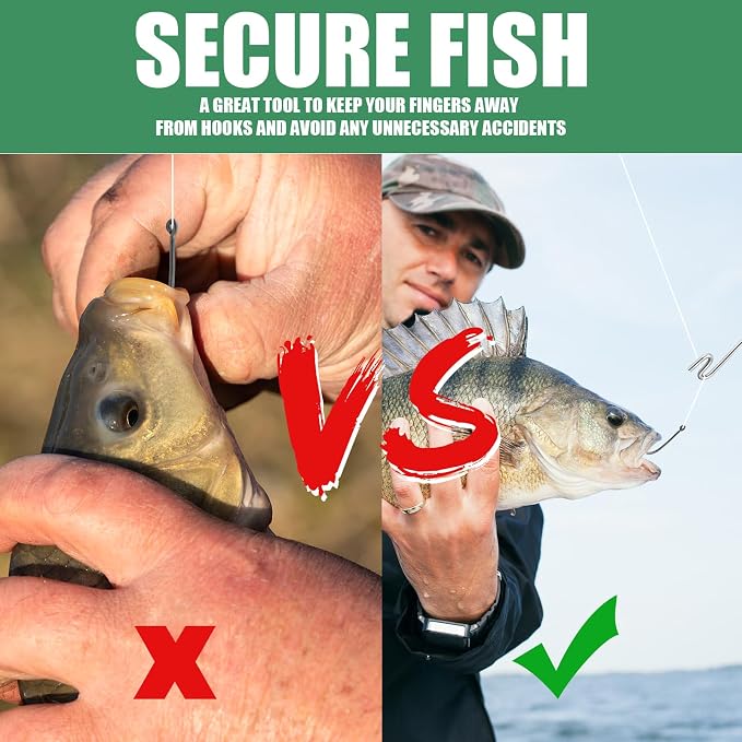 Sotiff 2 Pcs 12 in Stainless Steel Fish Hook Remover Tools Summer Fishing Hook Quick Removal Device Saltwater Dehooker Aluminum and Fish Dehooker for Fisherman