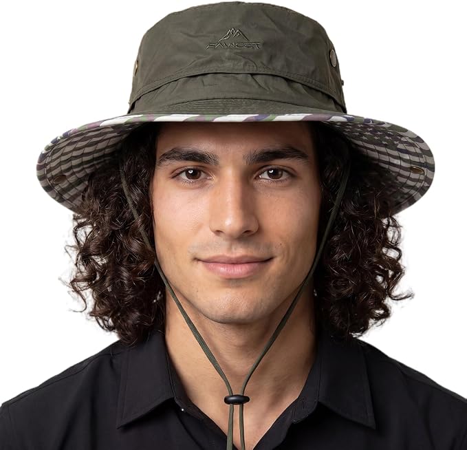 TOP-EX UVCoolix™ Cooling Touch Breathable UPF50+ Waterproof Wide Brim UV Protection Sun Hats Big Head XL XXL