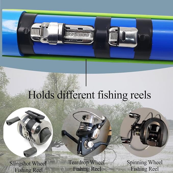 SUFFUSE Fishing Rod, Portable Catapult Lure Fishing Tools, Saltwater and Freshwater Great Gear for Traveling