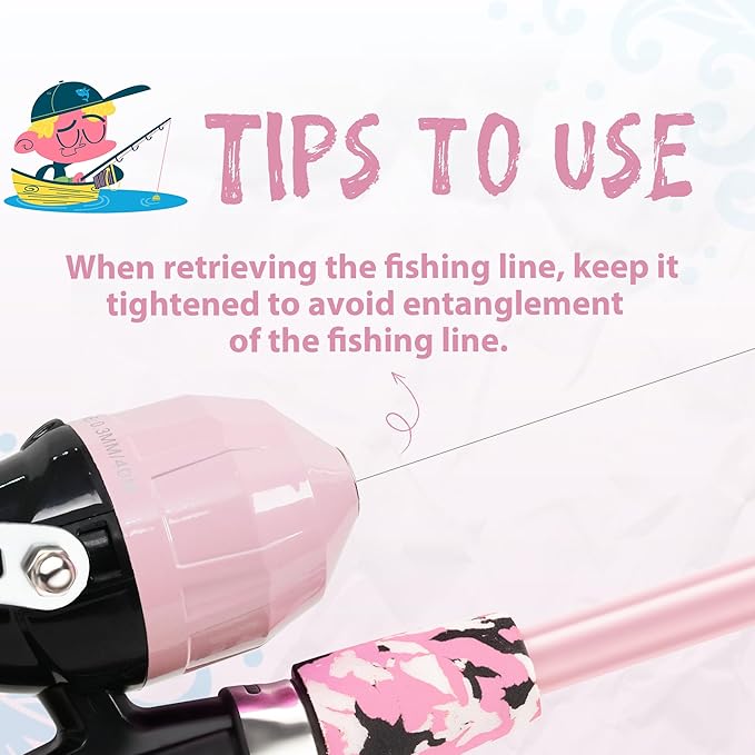 WIDDEN Kids Fishing Pole, Portable Telescopic Kids Fishing Poles for Boys and Girls, Fishing Rod and Reel Combo Kit with Tackle Box, and Fishing Net, Best Fishing Pole for Toddler Youth