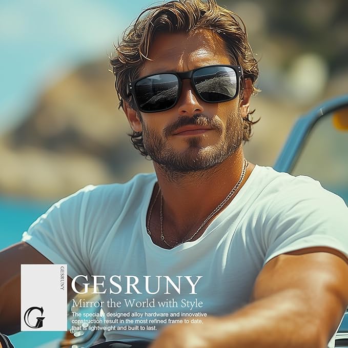 Polarized Sunglasses for Men Women - Classic Sport Sun Glasses for Driving Running Cycling Fishing UV400 Protection