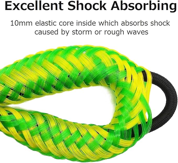 Bungee Dock Lines for Boats 4 Feet, 4 Pack Dock Line with 316 Stainless Clips for PWC, Jet Ski, Kayak, Watercraft, Pontoon, Shock Absorbing Tie Off Downs Boat Accessories Mooring Ropes