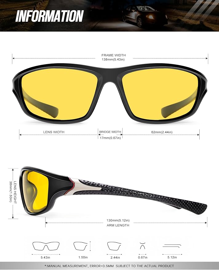 KALIYADI 4 Pack Polarized Sunglasses-Men Sports Sun-glasses: Mens Sunglasses UV Protection for Fishing Driving Cycling